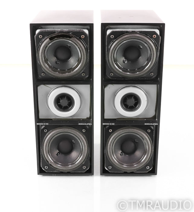 B&O BeoVox CX100 Vintage Bookshelf Speakers; CX-100; Pair; AS-IS (Foam Rot)