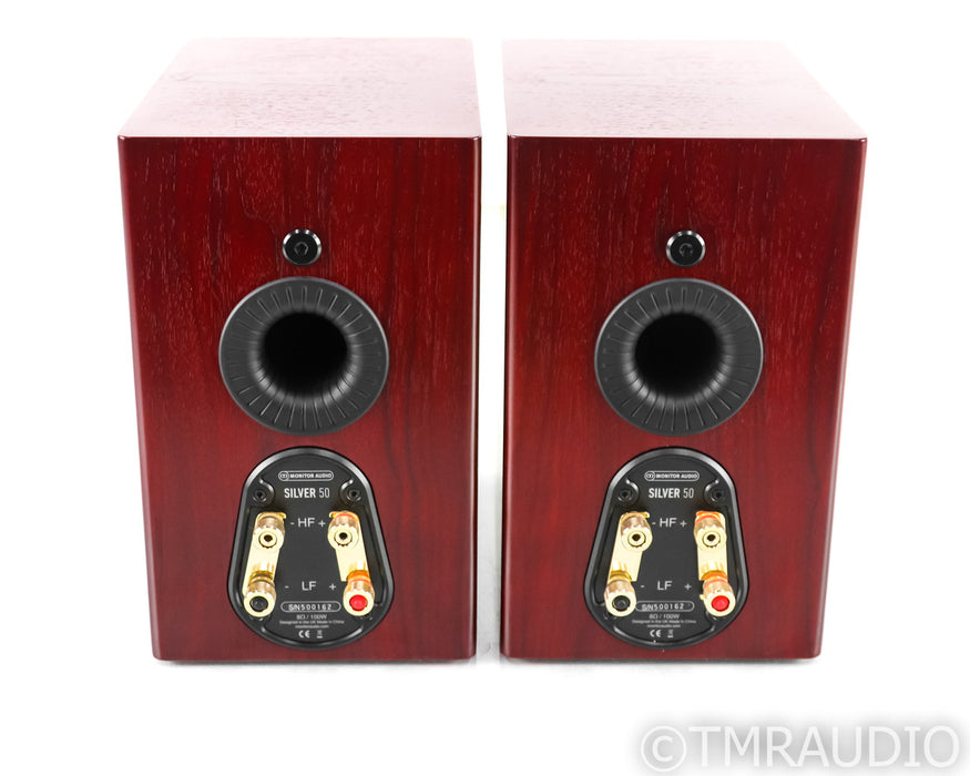 Monitor Audio Silver 50 Bookshelf Speakers; Rosenut Pair