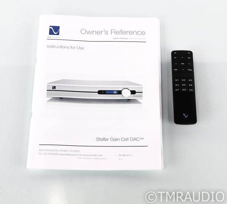 PS Audio Stellar Gain Cell DAC / Preamplifier; D/A Converter (Used)