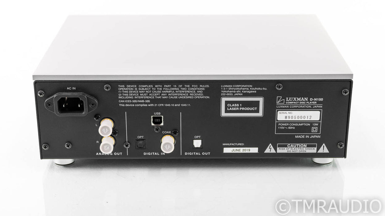 Luxman D-N150 CD Player; DN150; Remote (New/Open Box)