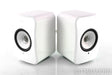 KEF LSX Wireless Bookshelf Speakers; Gloss White Pair; Bluetooth; Wifi