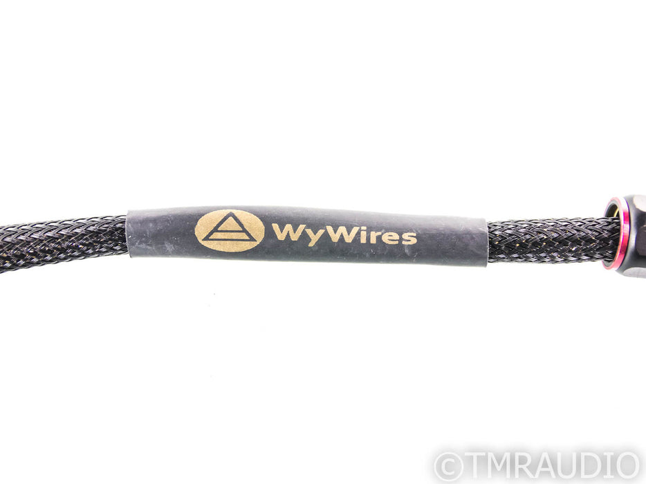 Wywires Gold Series RCA Cables; 4ft Pair Interconnects; Furutech Terminations