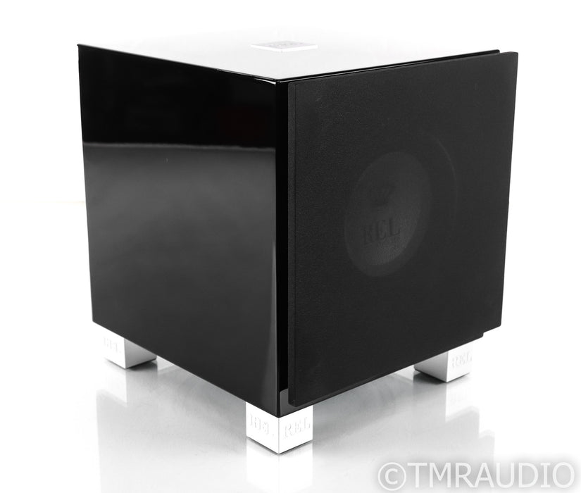 REL T/7i 8" Powered Subwoofer; Piano Black; T-7i