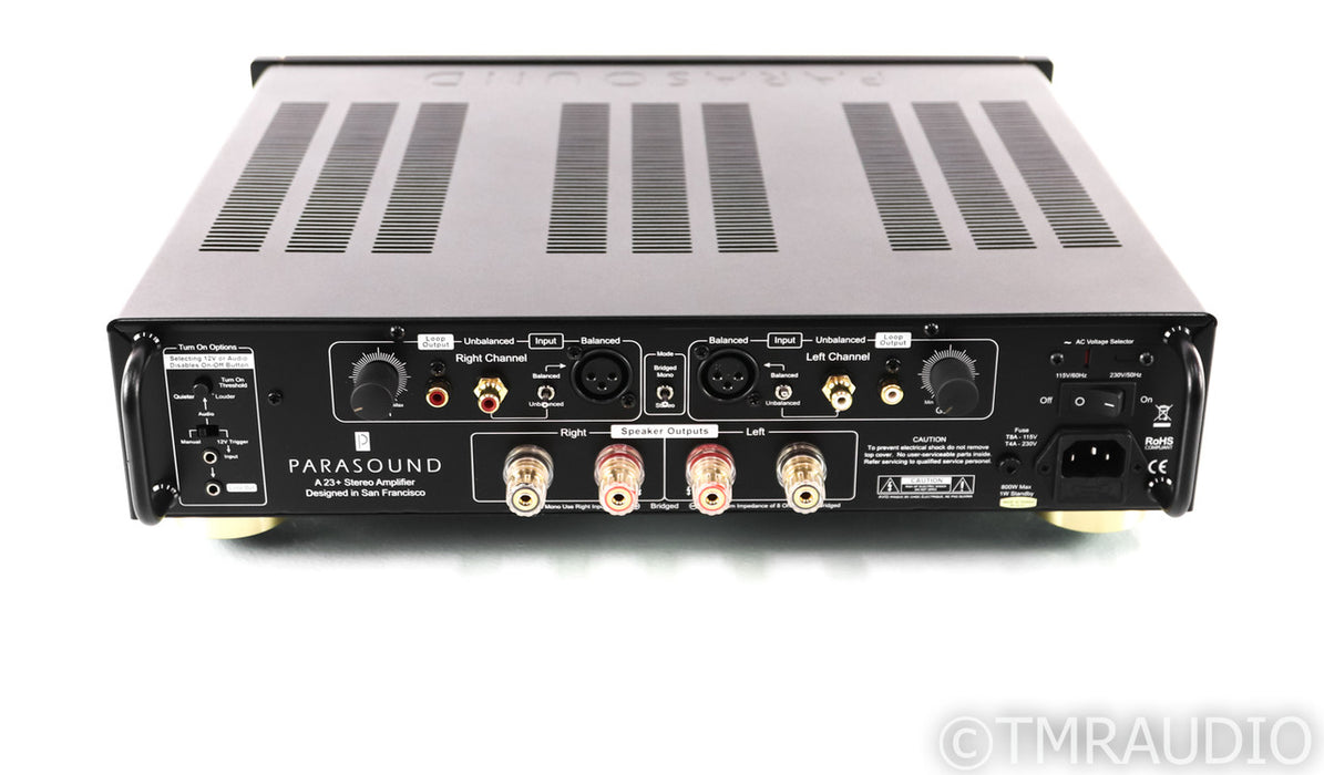 Parasound Halo A23+ Stereo Power Amplifier; A-23+; Black