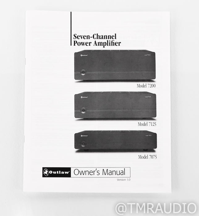Outlaw Model 7125 7 Channel Power Amplifier