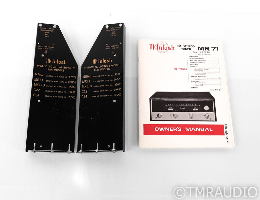 McIntosh MR71 Vintage Tube FM Tuner; MR-71