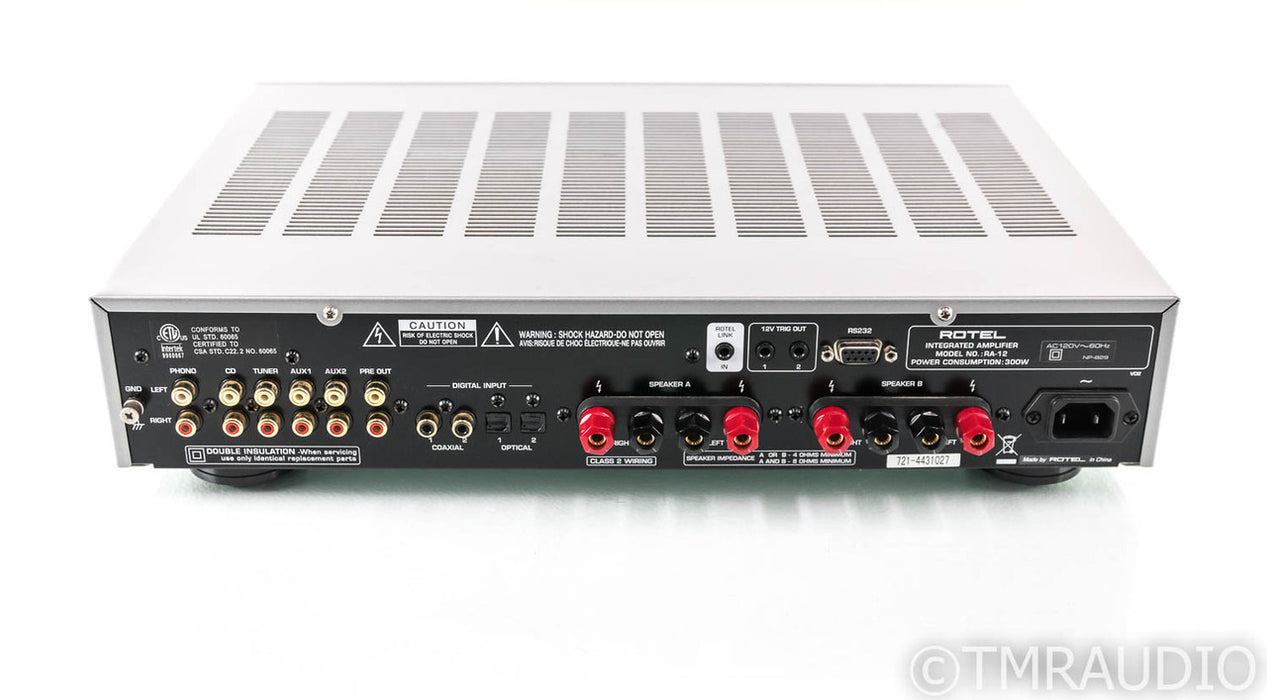 Rotel RA-12 Stereo Integrated Amplifier; RA12; MM Phono; Remote