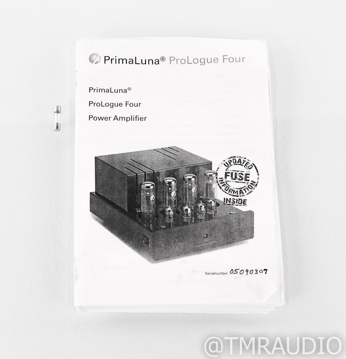 PrimaLuna ProLogue Four Stereo Tube Power Amplifier