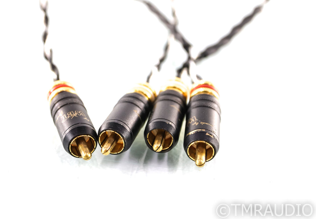 Kimber Kable Silver Streak RCA Cables; 1m Pair Interconnects; WBT-0147