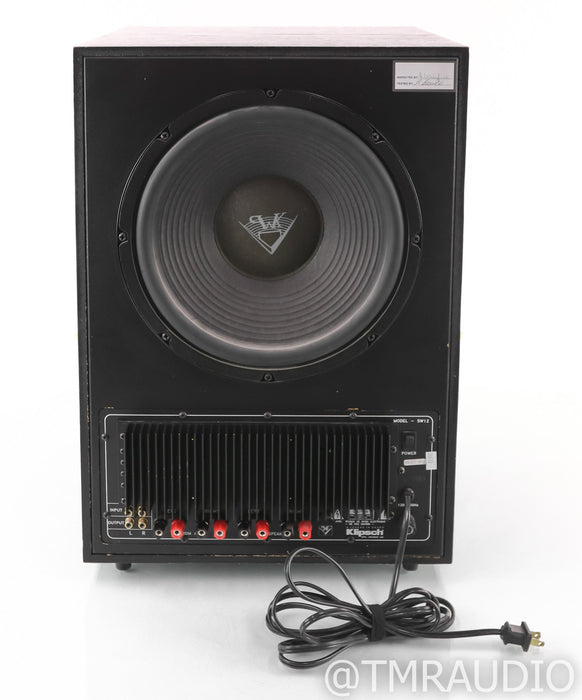 Klipsch SW-12 12" Powered Subwoofer; Black; SW12