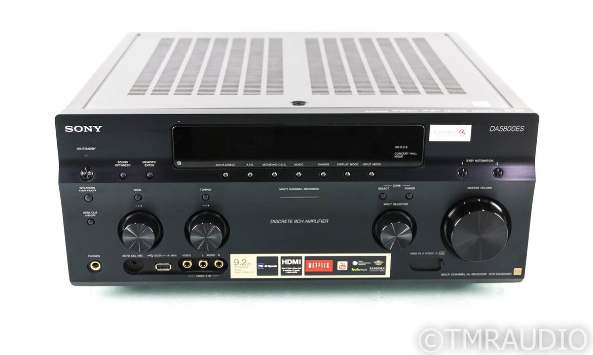 Sony STR-DA5800ES 9.2 Channel Home Theater Receiver; STRDA5800ES; Remote; AS-IS (Stuck in Protection Mode)