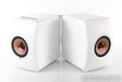 KEF LS50 Wireless Powered Bookshelf Speakers; LS50W; White/Copper Pair