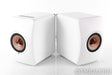 KEF LS50 Wireless Powered Bookshelf Speakers; LS50W; White/Copper Pair