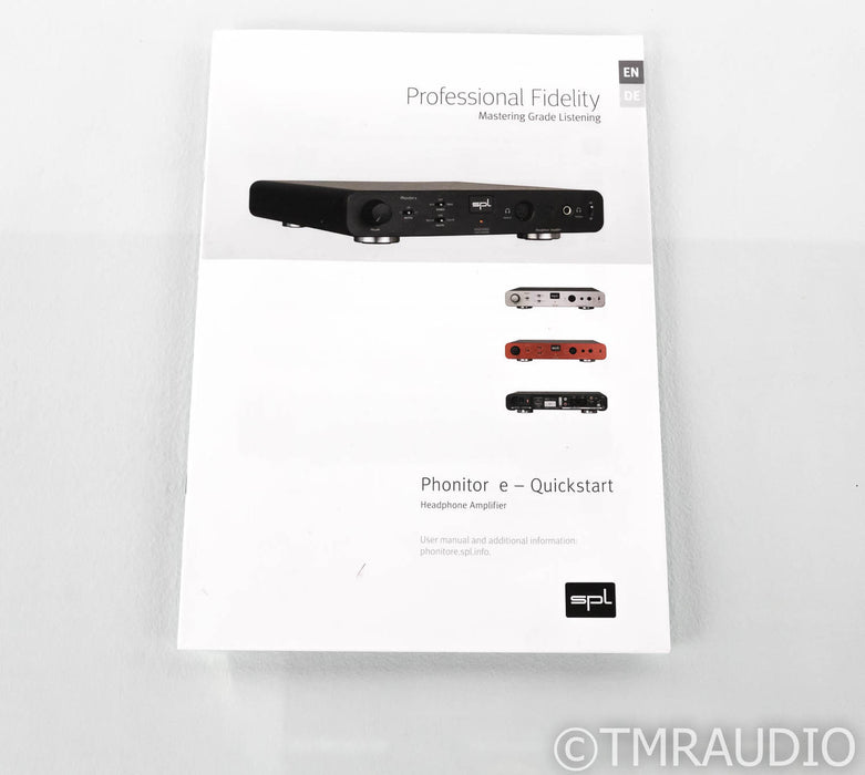 SPL Phonitor e Headphone Amplifier 192kHz DAC; DAC; Silver (Open Box; Full Warranty)