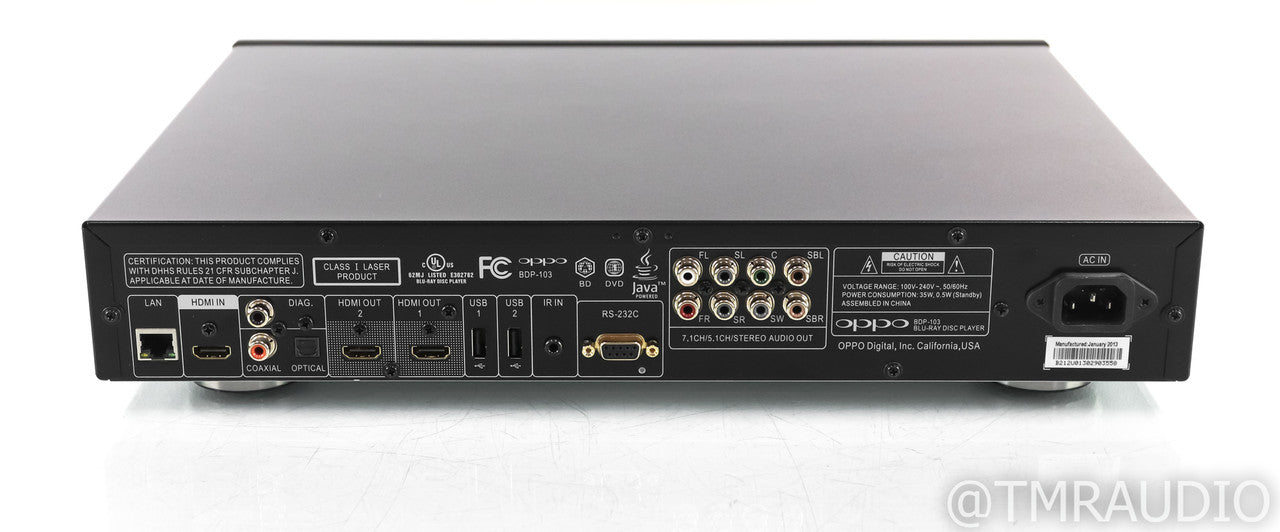 Oppo BDP-103 Universal Blu-Ray Player; BDP103; Remote (1/1)