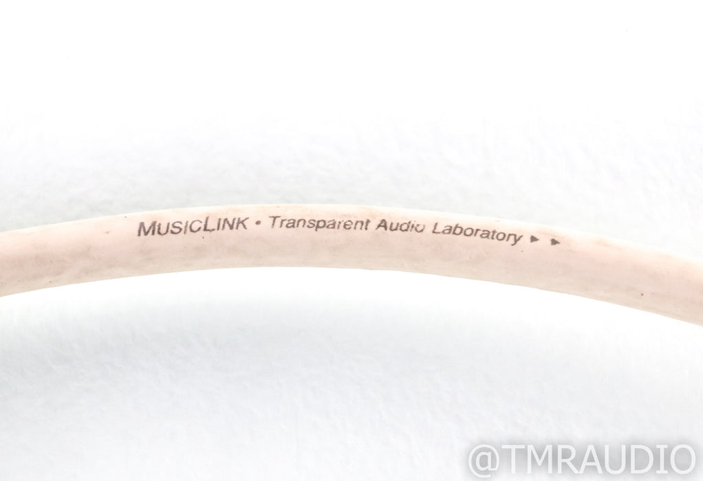 Music Link Transparent Cable RCA Interconnect; 1m Pair Interconnects