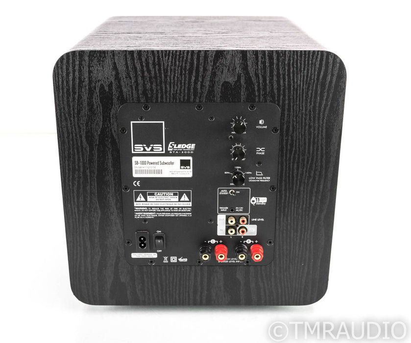 SVS SB-1000 12" Powered Subwoofer; Black Ash; SB1000