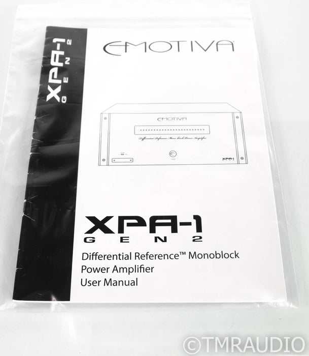 Emotiva XPA-1 Gen 2 Mono Power Amplifier