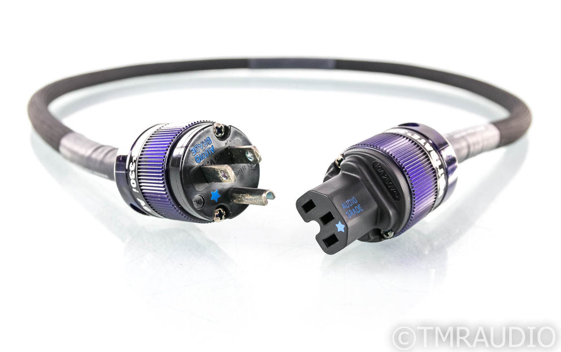 Black Sand Black Max Series Silver Reference MK V Power Cable; 1m AC Cord