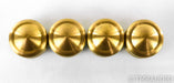 Mapleshade Thread-On Radiused Low Heavyfeet Brass Footers; Set of 4