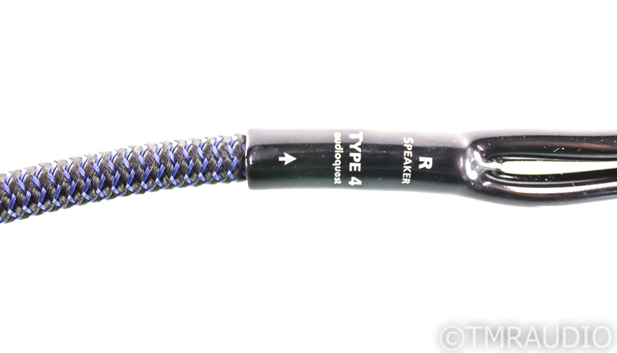AudioQuest Type 4 Speaker Cables; 10ft Pair