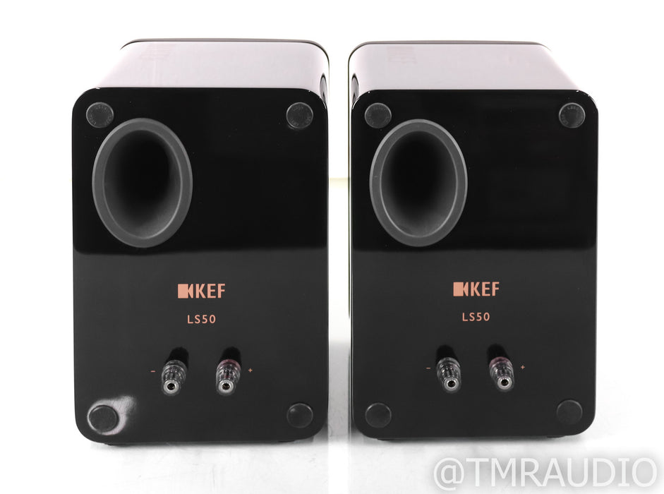 KEF LS50 Bookshelf Speakers; Black Pair; LS-50