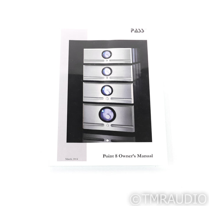 Pass Laboratories X250.8 Stereo Power Amplifier; X-250.8