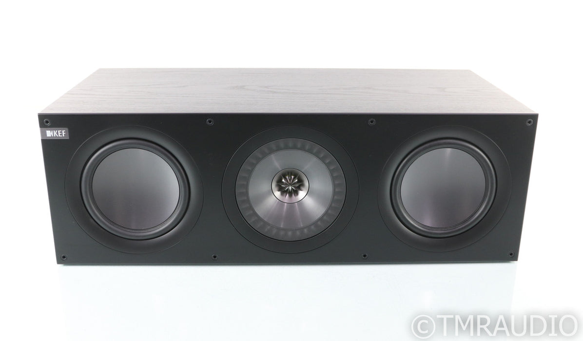 KEF Q600c Center Channel Speaker; Black Oak; Q-600C