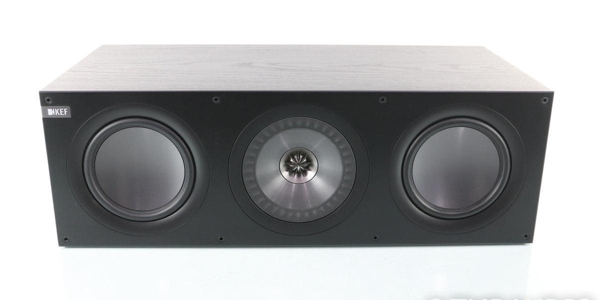 KEF Q600c Center Channel Speaker; Black Oak; Q-600C — The Music Room