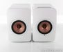 KEF LS50W Wireless Bookshelf Speakers; Gloss White / Copper Pair; LS-50