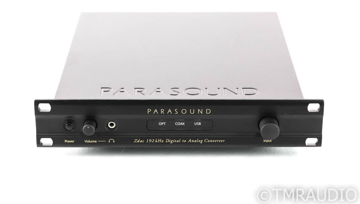Parasound Zdac DAC / Headphone Amplifier; D/A Converter; Black; v.1