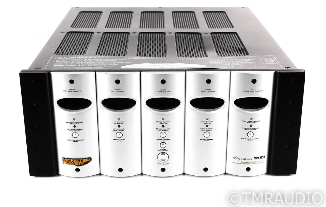 Monster Power Signature MPA5150 5-Channel Power Amplifier; AS-IS (Broken Meters)
