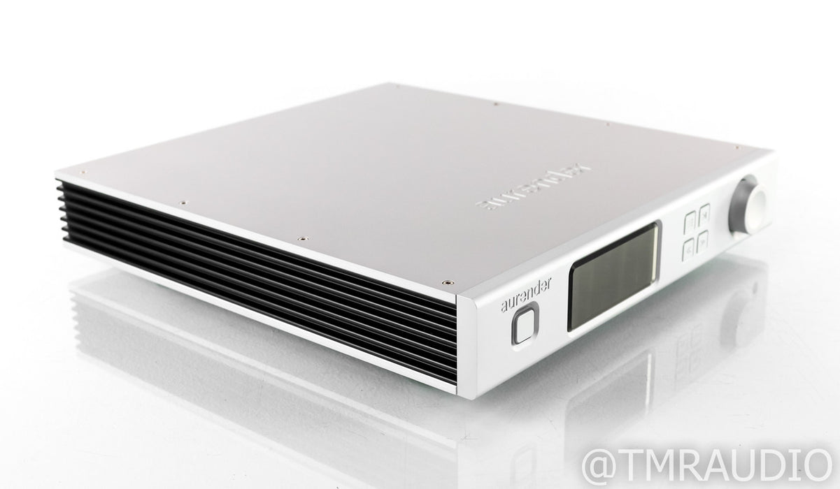 Aurender A100 Network Streamer; Silver; Remote; 4TB; Upgraded Aluminum Remote