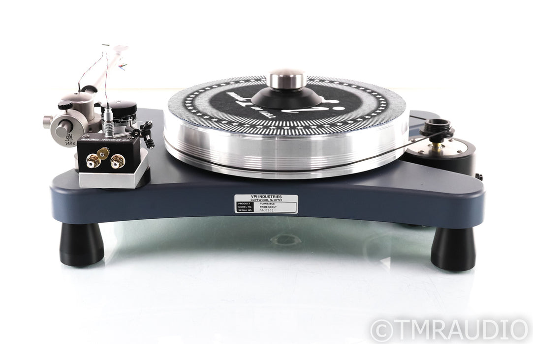 VPI Super Prime Scout Belt Drive Turntable; Blue; JMW-10 Tonearm (No Cartridge)