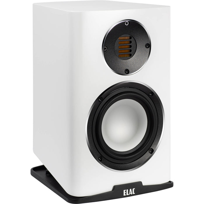 Elac Carina Bookshelf Speakers; Satin White Pair; CLOSEOUT (New w/ Warranty)