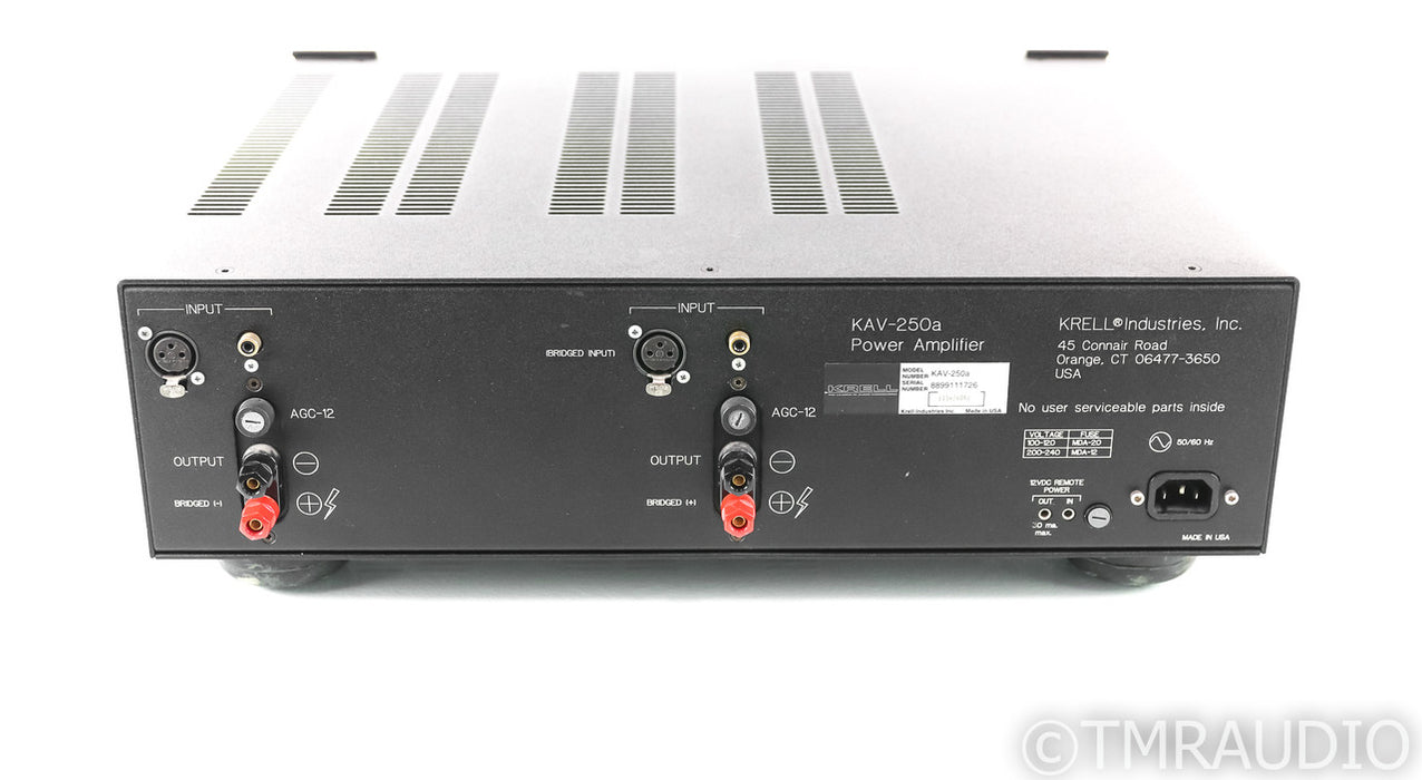 Krell KAV-250a Stereo Power Amplifier; KAV250a