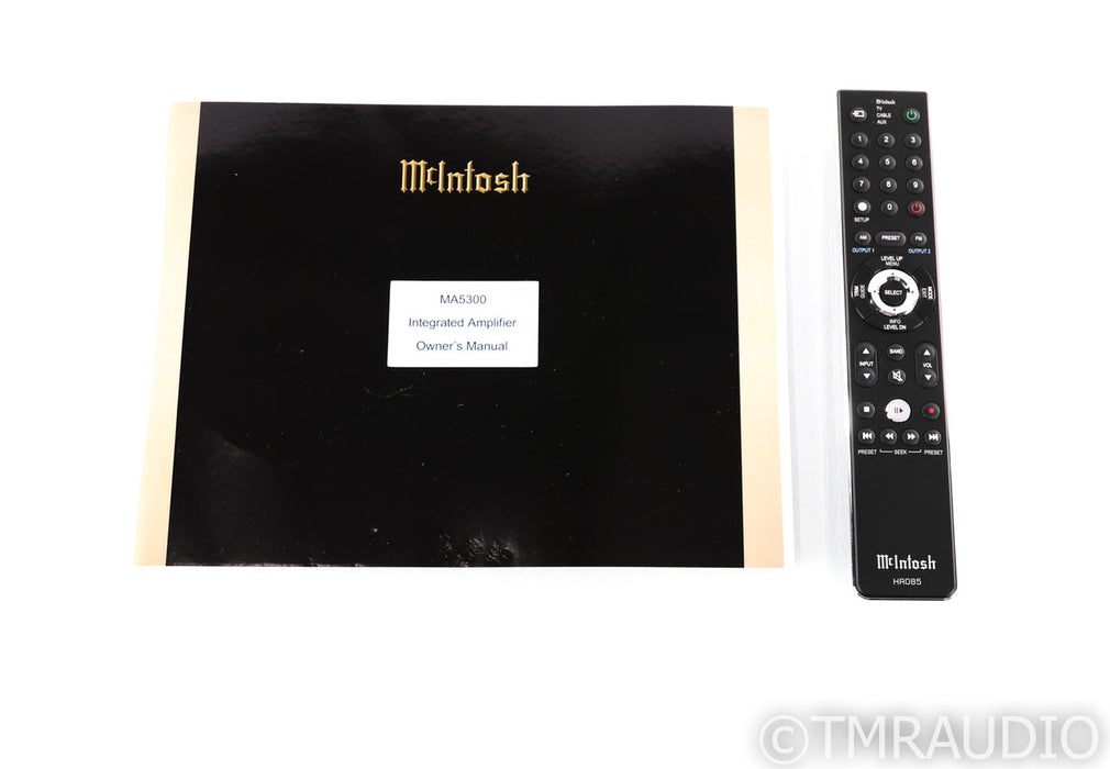 McIntosh MA5300 Stereo Integrated Amplifier; MA-5300; Remote