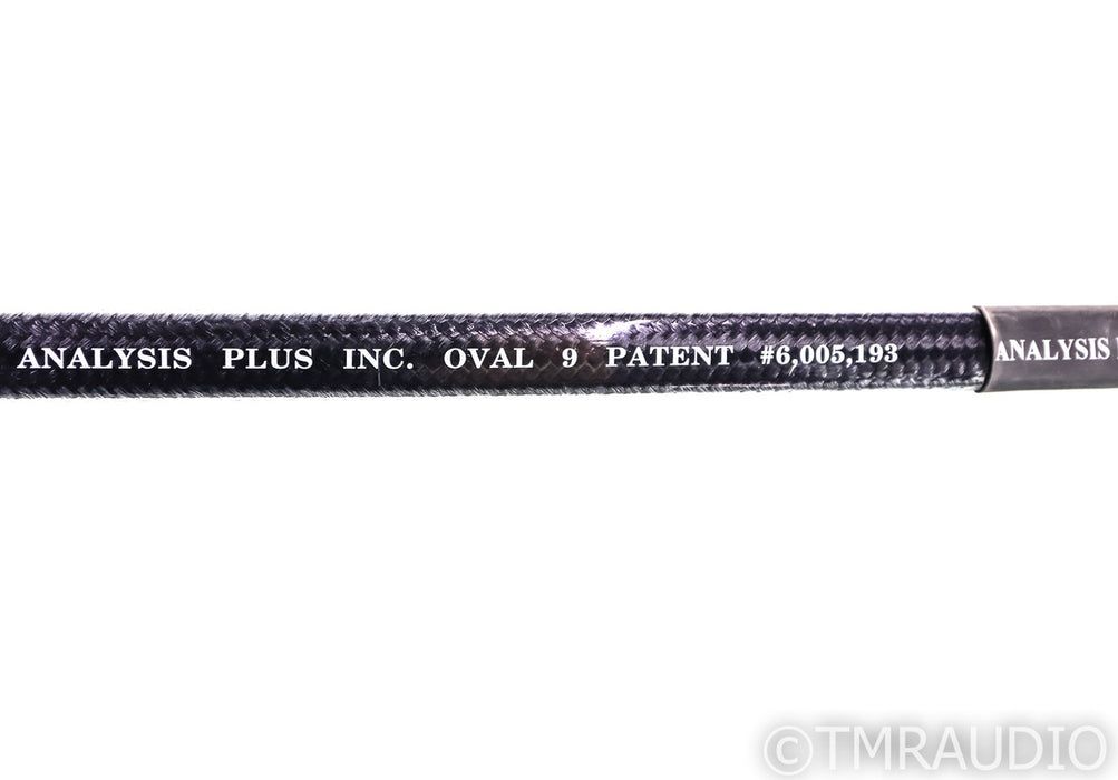Analysis Plus Black Mesh Oval 9 Speaker Cables; 8ft Pair