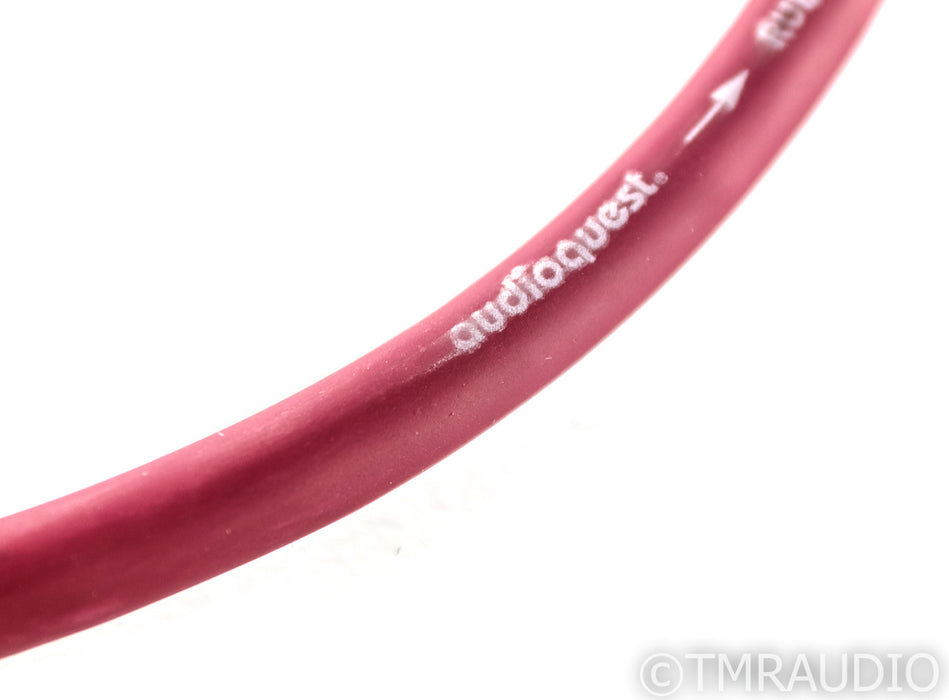 Audioquest Ruby X3 Hyperlitz RCA Cables; 1m Pair Interconnects