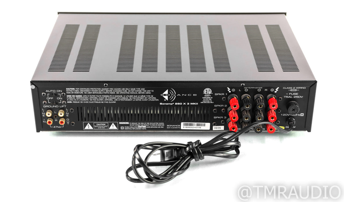 Sonance Sonamp 260 X 3 MkII Stereo Power Amplifier; 260x3 Mark 2