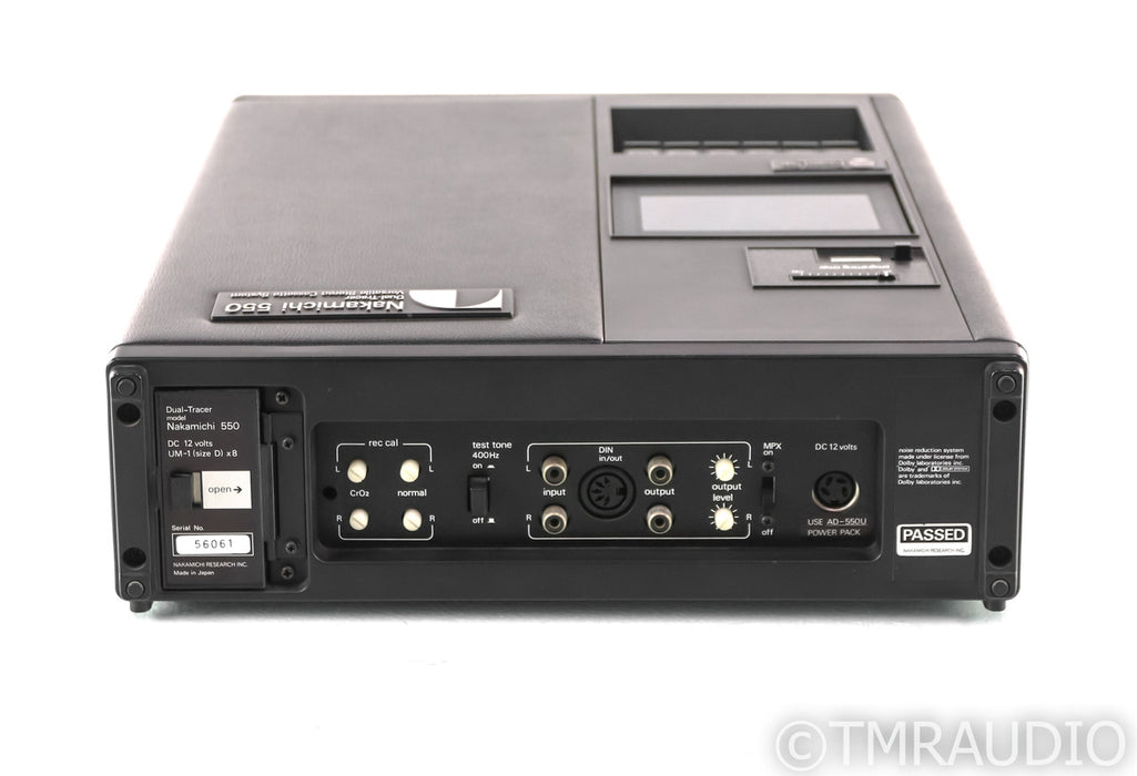 Nakamichi 550 Dual Head Portable Cassette Deck; AS-IS (Doesn't Read Tapes)