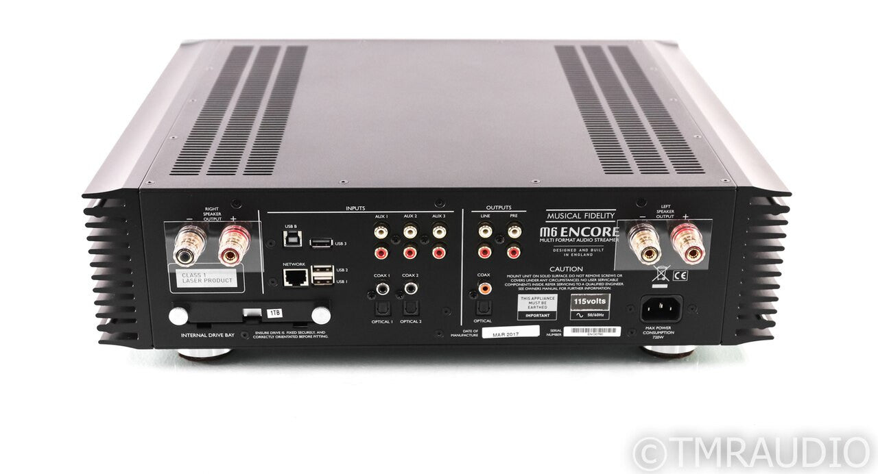 Musical Fidelity M6 Encore 225 Integrated Amplifier / Streamer; DAC; 1TB HDD
