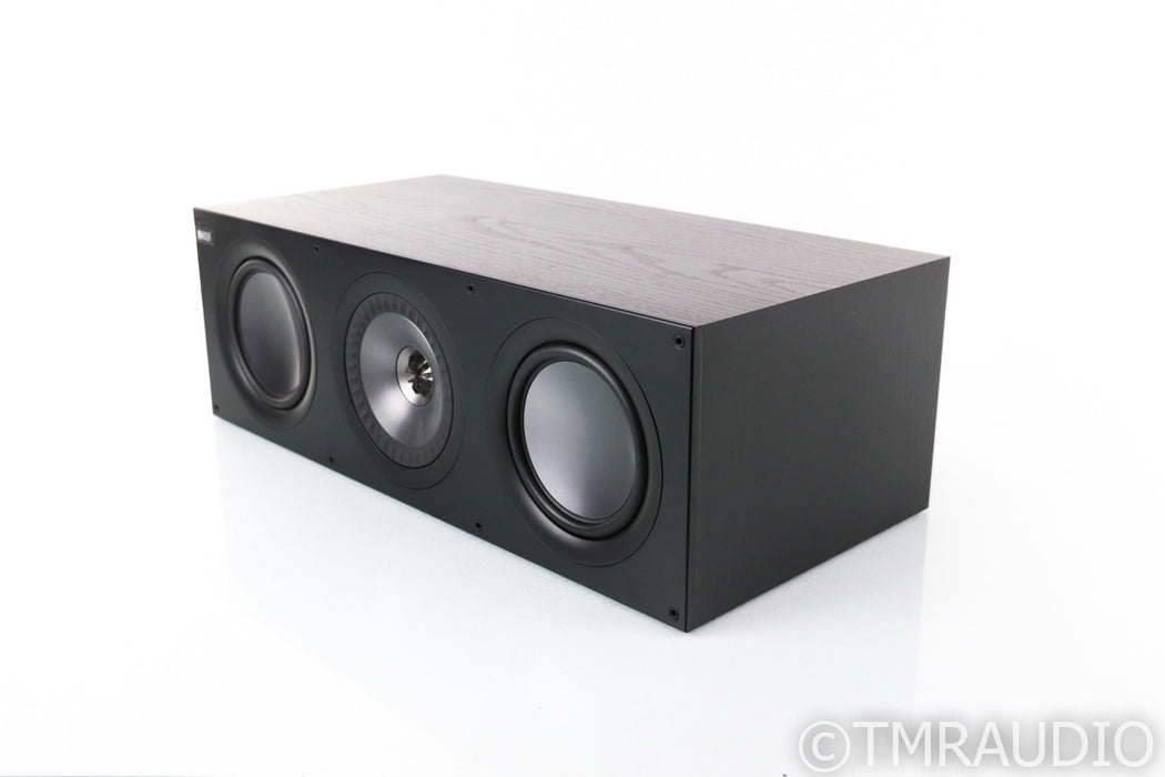 KEF Q600c Center Channel Speaker; Black Oak; Q-600C — The Music Room