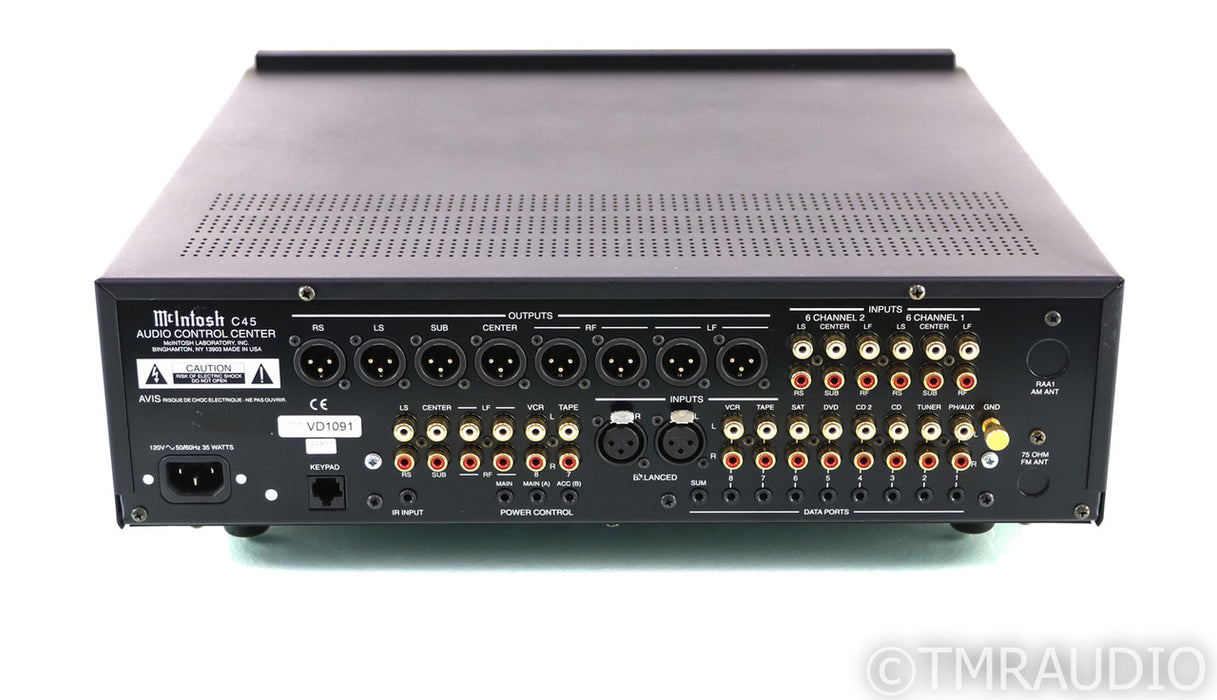 McIntosh C45 5.1 Channel Preamplifier; MM Phono; Remote; C-45