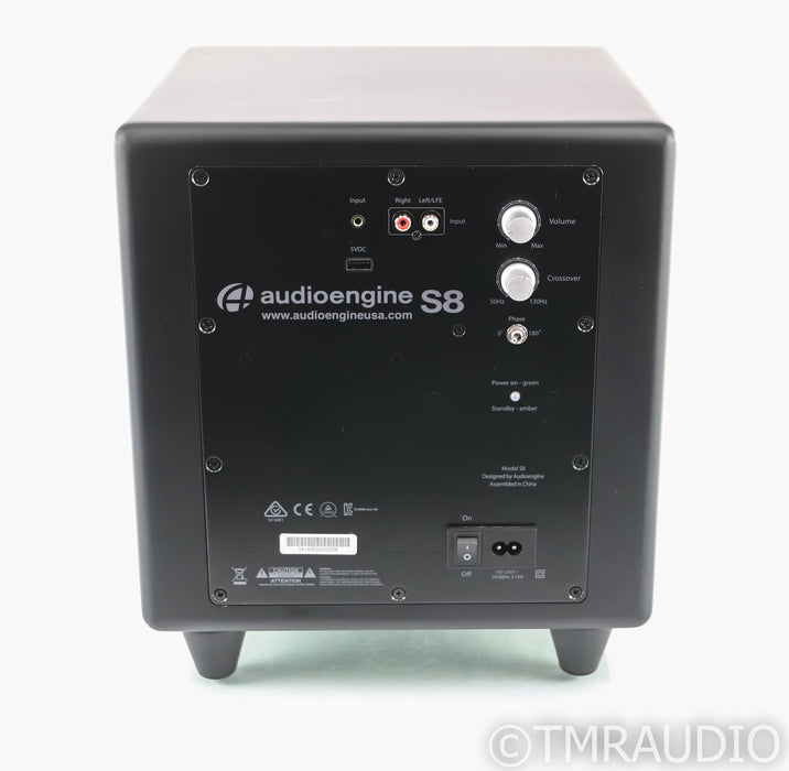 Audioengine S8 8" Powered Subwoofer; Satin Black; S-8