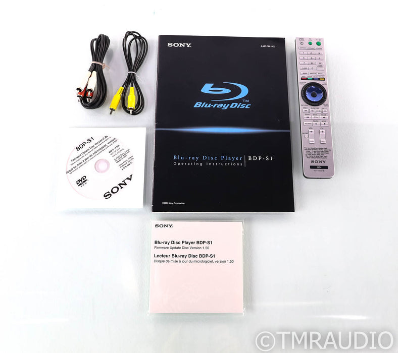 Sony BDP-S1 Blu-ray Player; BDPS1; Remote
