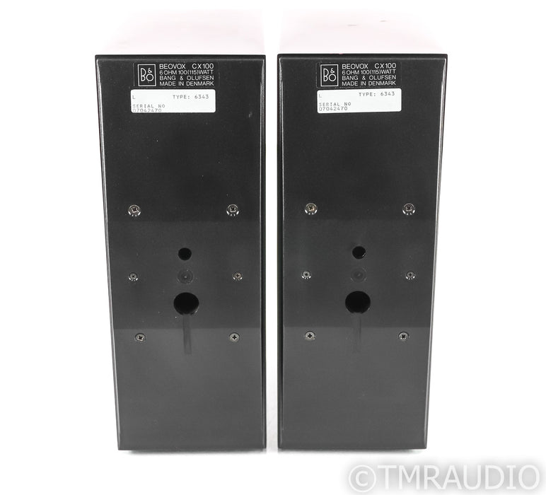 B&O BeoVox CX100 Vintage Bookshelf Speakers; CX-100; Pair; AS-IS (Foam Rot)