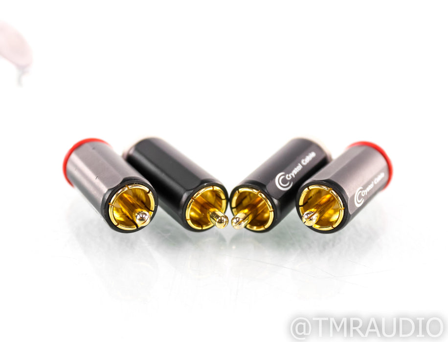 Crystal Cable CrystalConnect Reference Diamond RCA Cables; 1m Pair Interconnects