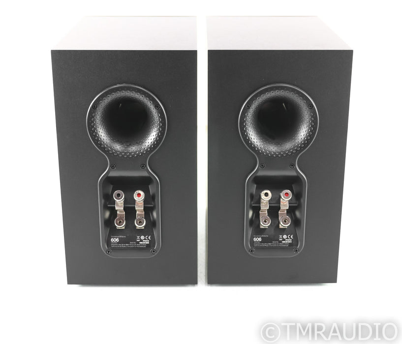 B&W 606 Bookshelf Speakers; Black Pair