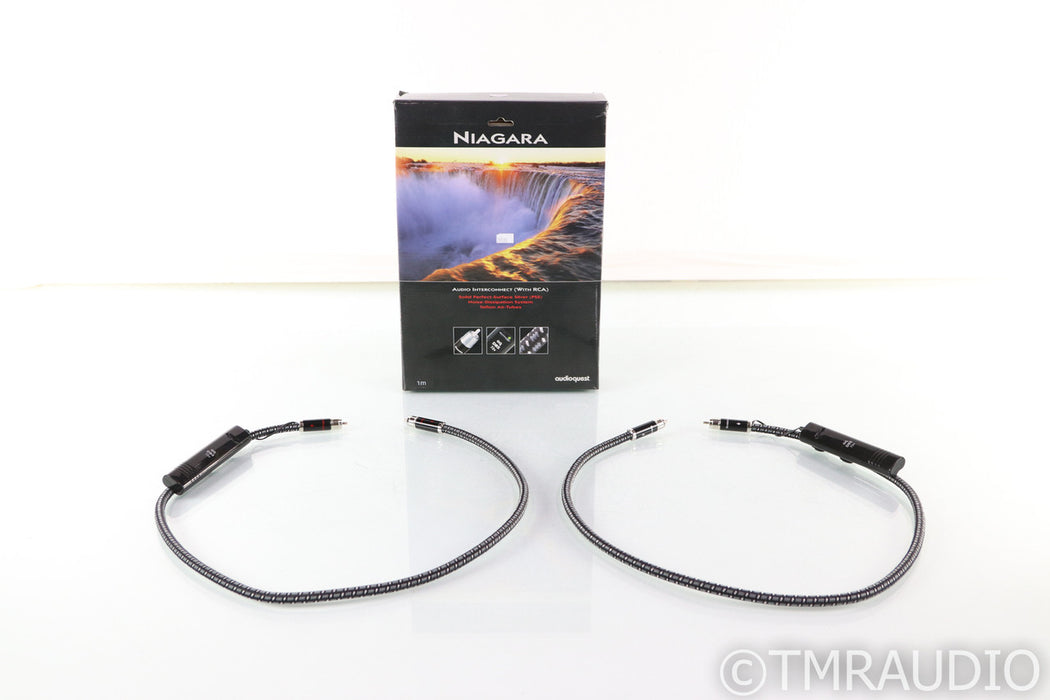 AudioQuest Niagara RCA Cables; 1m Pair Interconnects; 72v DBS